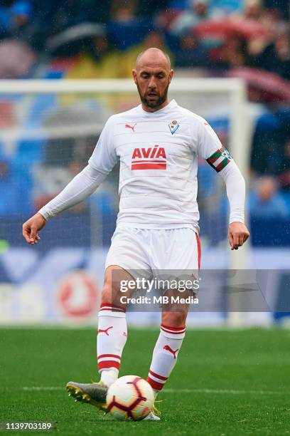 Ivan Ramis of SD Eibar in action during the La Liga match between Levante UD and SD Eibar at Ciutat de Valencia on March 31, 2019 in Valencia, Spain.