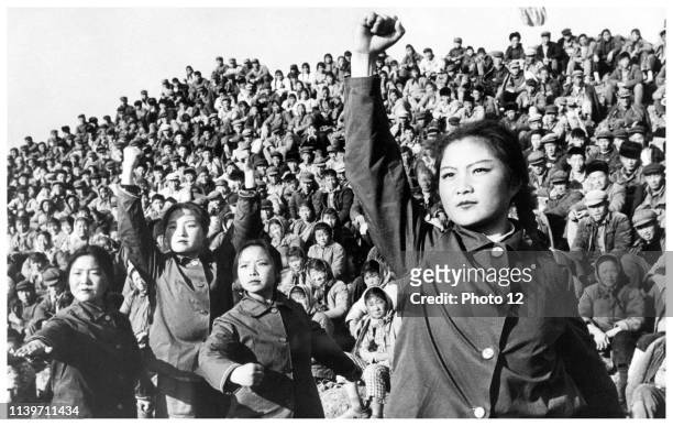Chinese red guards during the cultural revolution in China 1966.