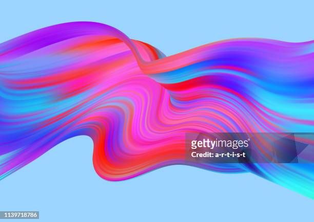 background with colored wave - kreativität stock illustrations