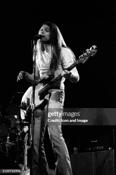 American bassist and vocalist with the country rock band Poco, Timothy B. Schmit performs in Central Park at the Schaefer Music Festival, July 30 in...