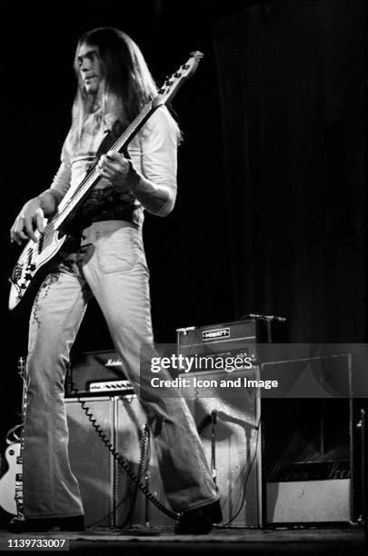 American bassist and vocalist with the country rock band Poco, Timothy B. Schmit performs in Central Park at the Schaefer Music Festival, July 30 in...