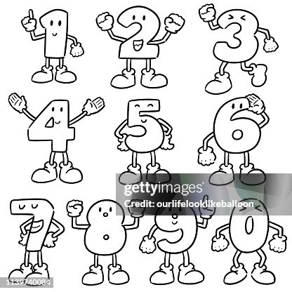 Number Cartoon High-Res Vector Graphic - Getty Images