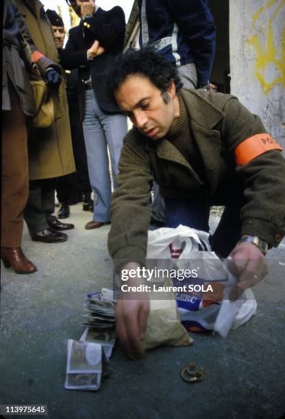 Paris: police raid at "Ilot Chalon" In Paris, France On February 05, 1984.