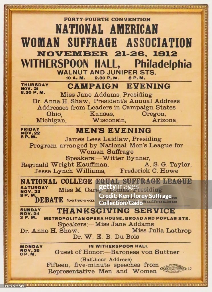Suffrage Convention Poster