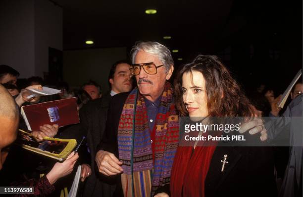 Film festival in Berlin with Golden Bear award In Berlin, Germany On February 22, 1993-Gregory Peck and daughter Cecilia.