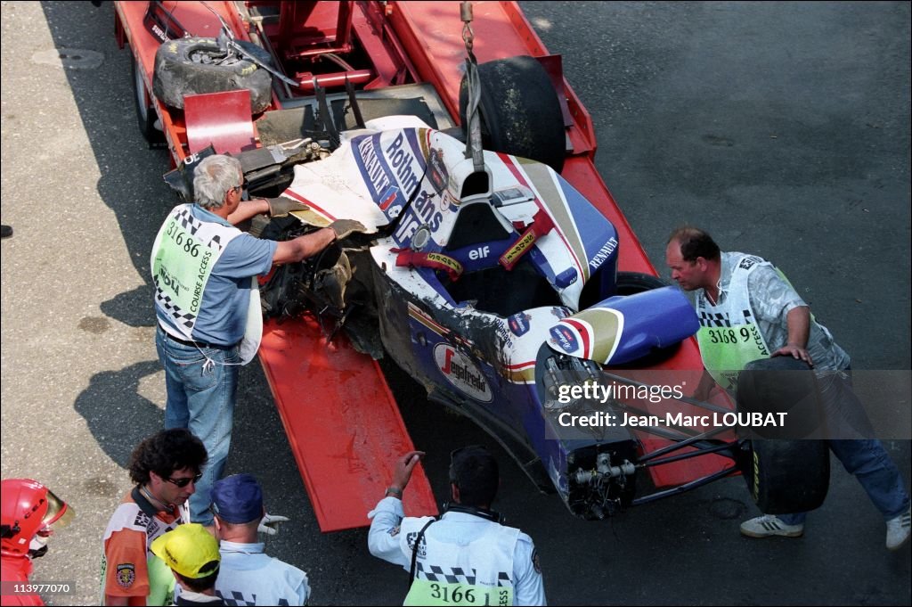 Formula 1/ accident of Ayrton Senna in Imola, Italy on May 01, 1994-