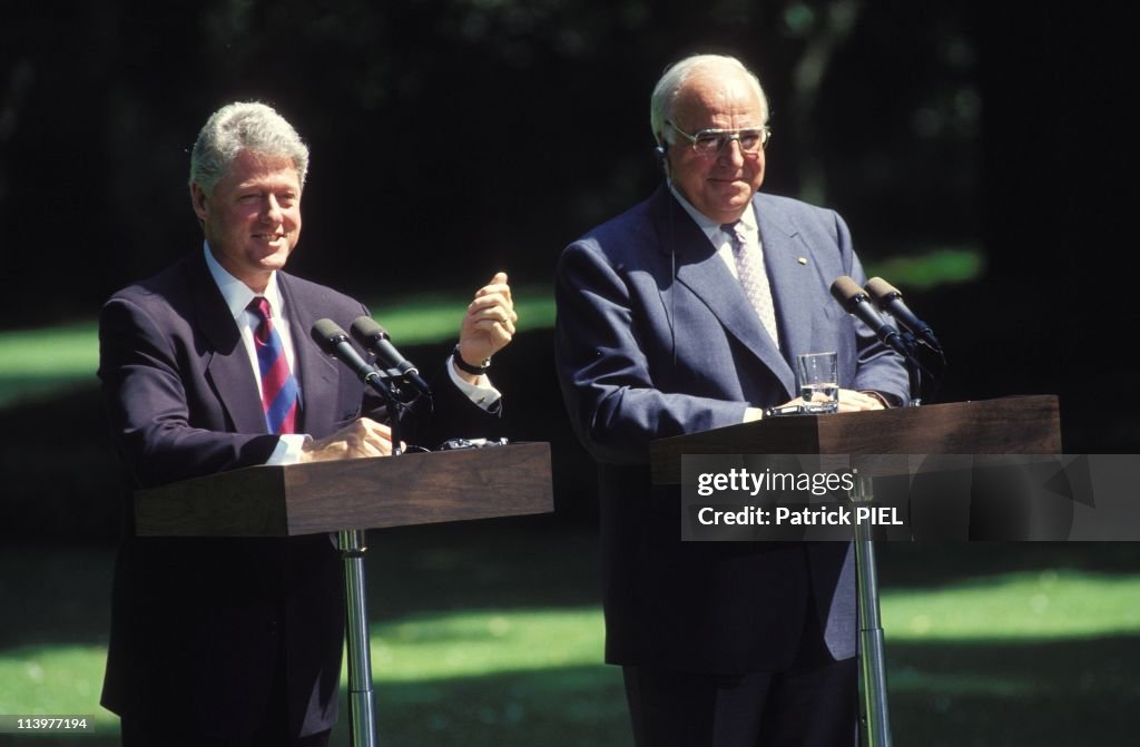 Visit of Bill Clinton in Bonn, Germany On July 10, 1994-