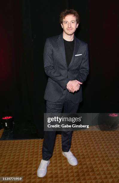 Actor Joseph Mazzello attends the International Day Lunch Award Ceremony at Caesars Palace during CinemaCon, the official convention of the National...