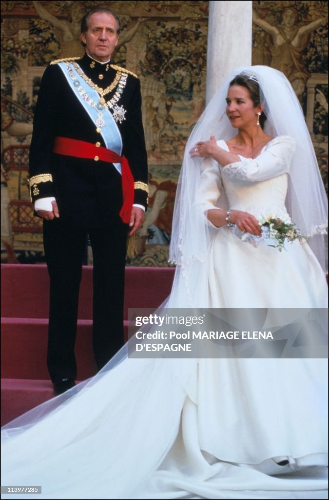 Wedding of Elena/ESP and J-De Marichalar In Seville, Spain On March 17, 1995-