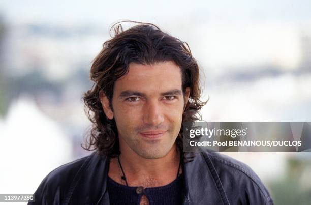 Cannes 95: Photo Call "Desperados" In Cannes, France On May, 1995-Antonio Banderas.