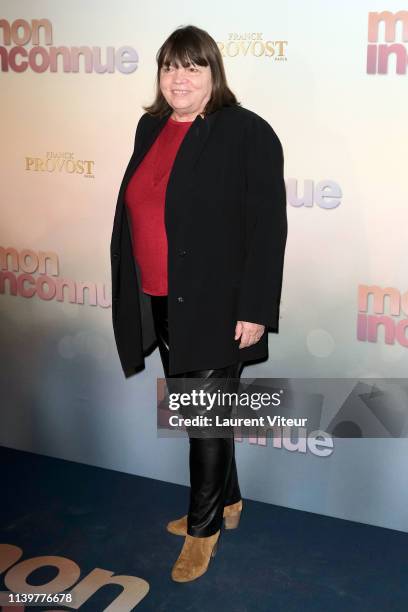 Myriam Boyer attends "Mon Inconnue" Premiere at Cinema UGC Normandie on April 01, 2019 in Paris, France.