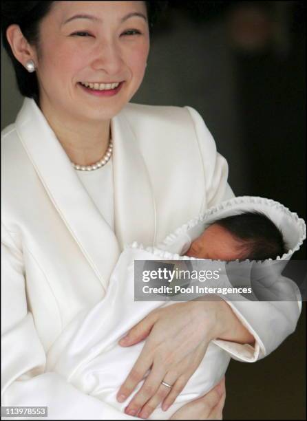 Japan's Princess Kiko and her husband, Prince Akishino leave a Tokyo hospital with their newborn son Prince Hisahito In Tokyo, Japan On September 15,...