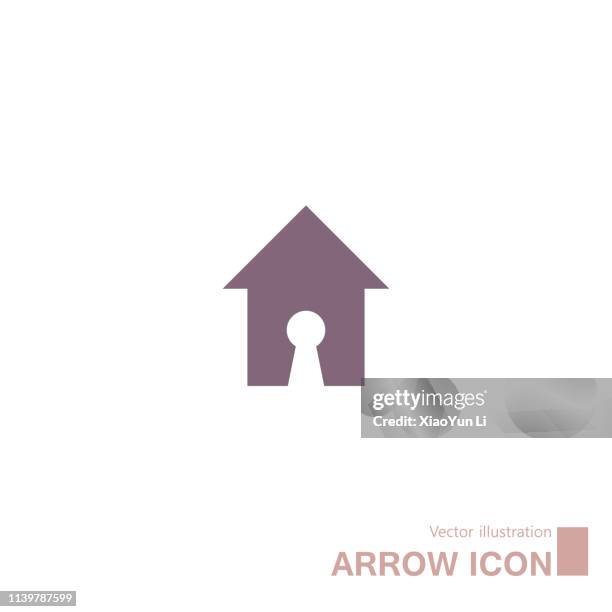 abstract arrow symbol design. - keyhole stock illustrations