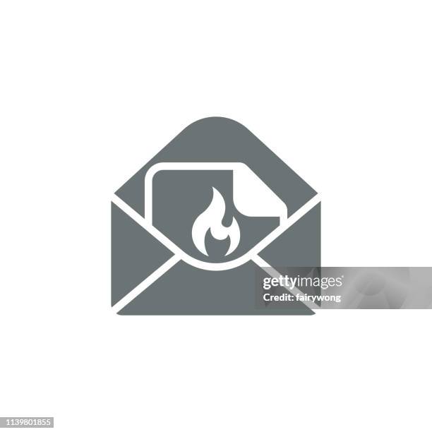 mail icon - selective focus office stock illustrations