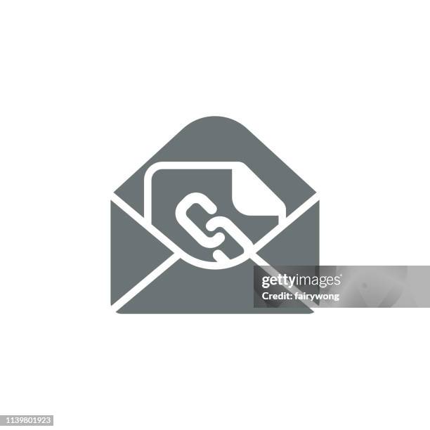 mail icon - empty office closed stock illustrations