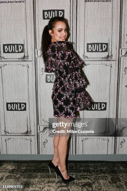 Actress/singer Sofia Carson visits Build Studio on April 01, 2019 in New York City.