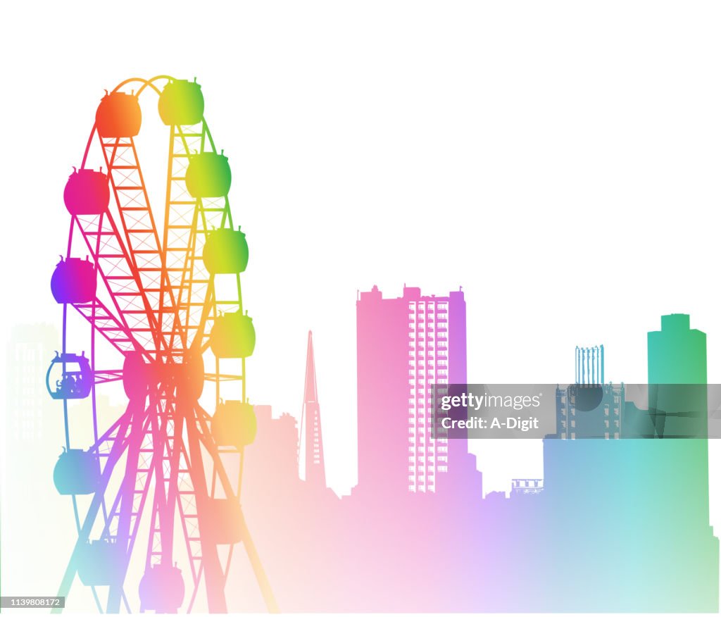 Downtown Ride Rainbow