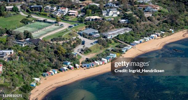 vistas aéreas australianas - peninsula mornington - fotografias e filmes do acervo