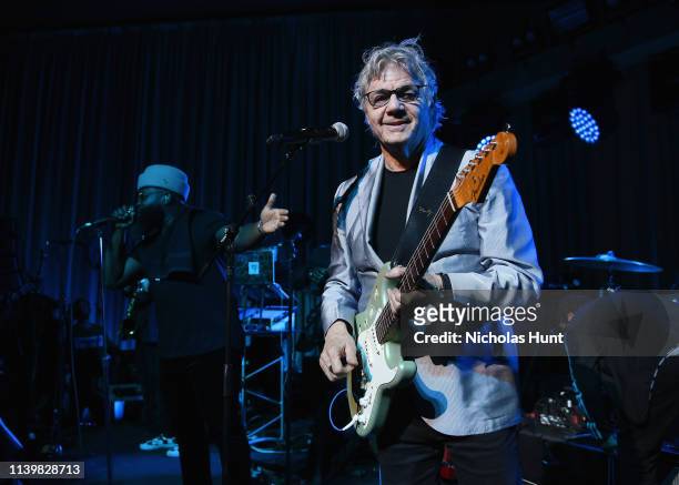 Steve Miller performs at the opening reception for "Play It Loud: Instruments Of Rock & Roll" exhibition at The Metropolitan Museum of Art on April...