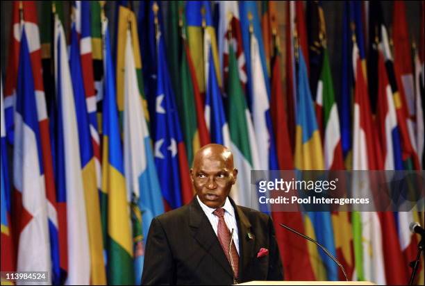 President Jacques Chirac receives the Oriental catholic patriarches In Paris, France On May 15, 2006 -Senegalese president Abdoulaye Wade receives...