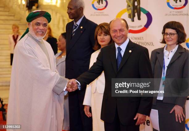 Opening of the XIth French Speaking Summit In Bucharest, Romania On September 28, 2006 -Denis Sassou Nguesso, President of Congo and Romanian...
