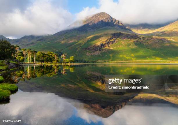 buttermere in the english lake district - lake district stock pictures, royalty-free photos & images