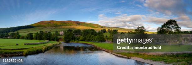 river wharfe in the yorkshire dales - yorkshire dales stock pictures, royalty-free photos & images