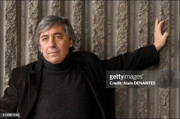 Sorj Chalandon, writter and journalist in Nantes, France on Junuary 23, 2007-Sorj Chalandon, writer and jounalist. He is the author of the novel...