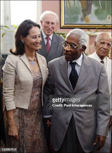 Segolene Royal visits the French Caribbean territories of Martinique and Guadeloupe in Fort de France, Guadeloupe On January 26, 2007-French...