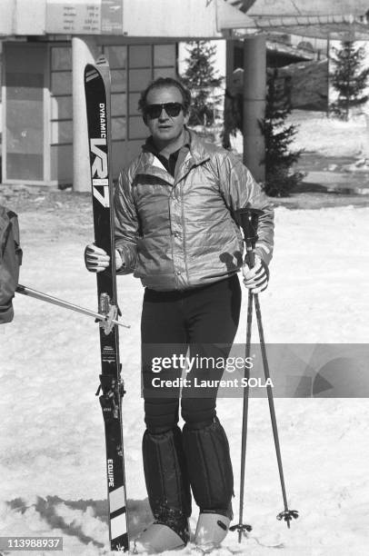 Juan Carlos of Spain In France On May 02, 1982-King Juan Carlos of Spain on winter holidays in Courchevel.