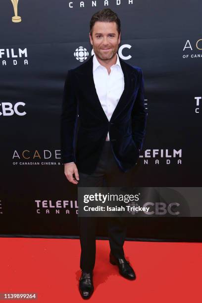 Actor Yannick Bisson attends the 2019 Canadian Screen Awards Broadcast Gala at Sony Centre for the Performing Arts on March 31, 2019 in Toronto,...