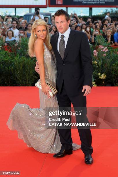 Paris Hilton and boyfriend Doug Reinhardt at the 66th Venice Film Festival in Venice, Italy On September 04, 2009-Paris Hilton and Doug Reinhardt...