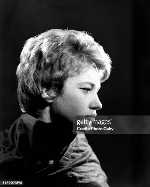 Carla Gravina, Italian actress and politician. Taken in Rome in 1960.
