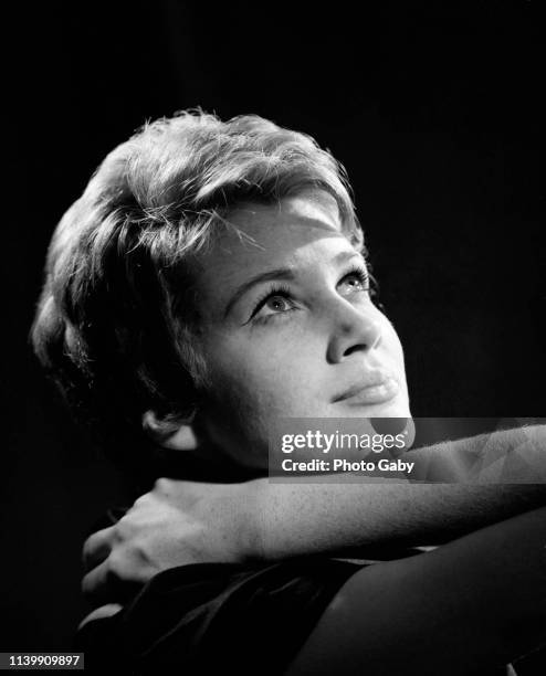 Carla Gravina, Italian actress and politician. Taken in Rome in 1960.