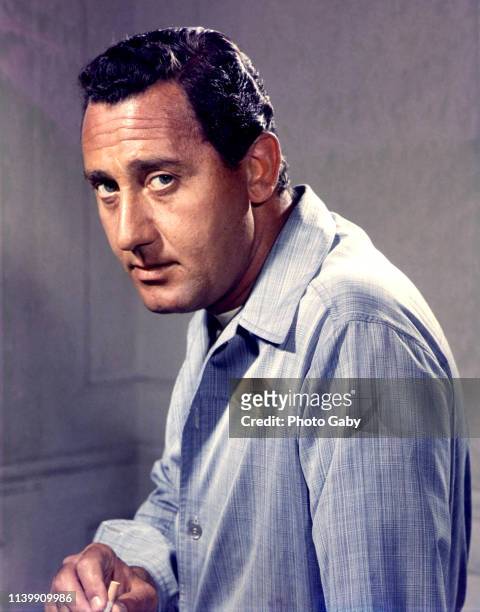 Alberto Sordi, Award winning actor, director and voice over actor. Taken in Rome in 1960.