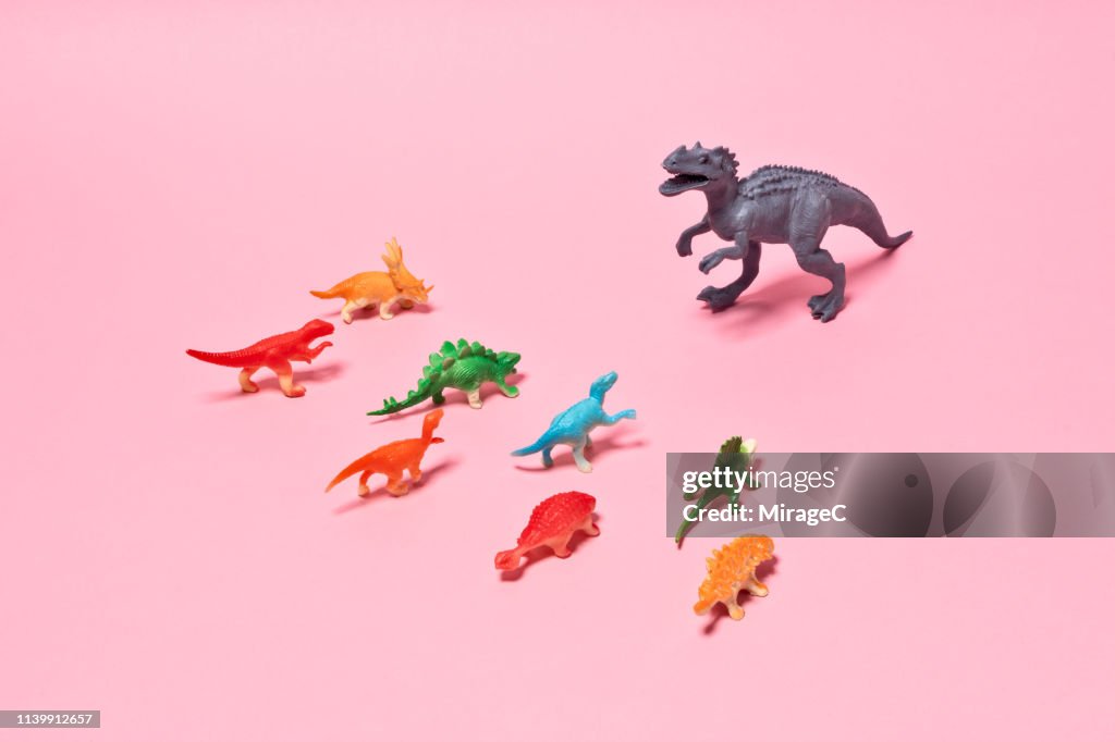Toy Dinosaurs Confliction