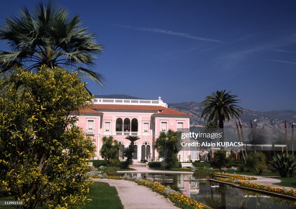 Villa Ephrussi de Rotschild's gardens in St Jean Cap Ferrat, Alpes Maritimes France On March 05, 2004-