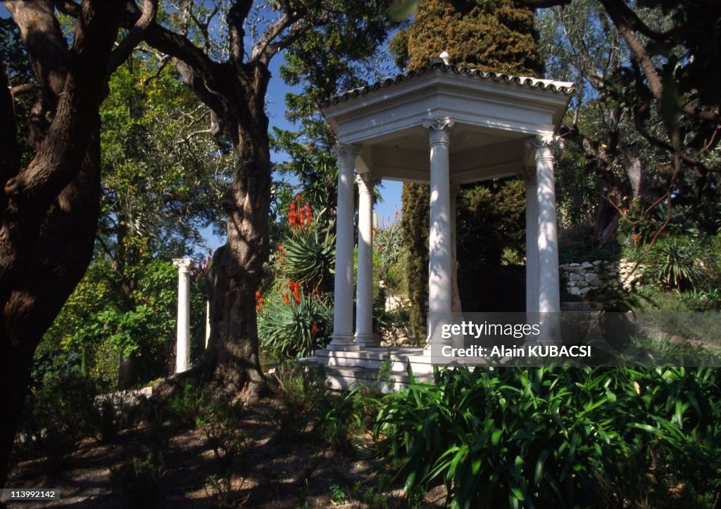 Villa Ephrussi de Rotschild's gardens in St Jean Cap Ferrat, Alpes Maritimes France On March 05, 2004-