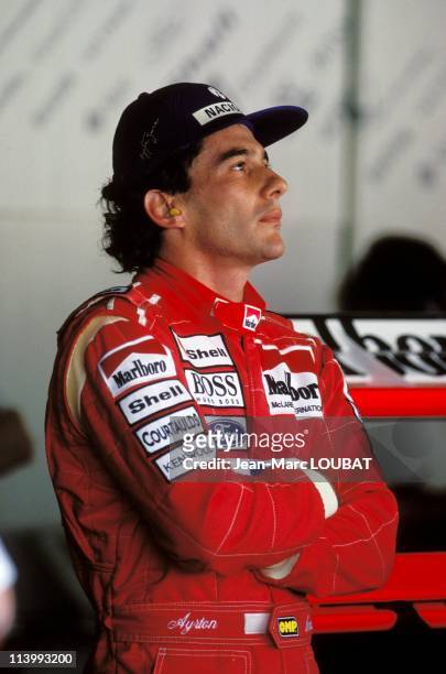 Formula 1: Grand Prix in Suzuka, Japan on Octorber 23, 1993-Ayrton Senna.