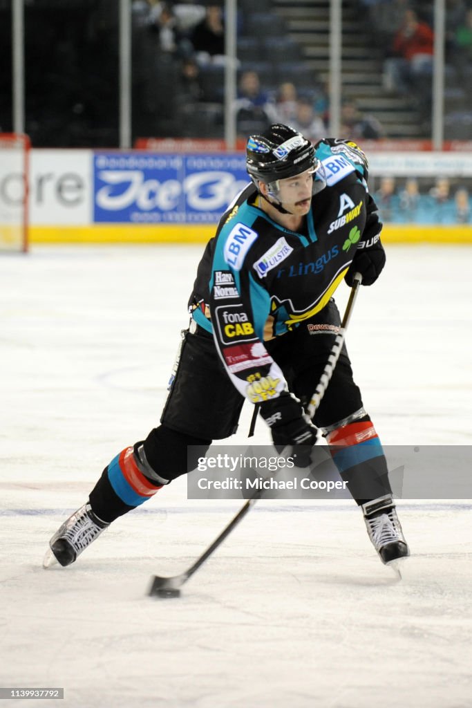 Tim Cook of the Belfast Giants Ice Hockey team in action during the News  Photo - Getty Images