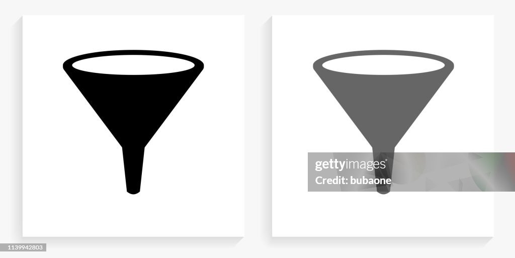 Trichter Black and White Square Icon