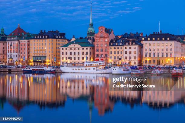 gamla stan - old town of stockholm - gamla stan stockholm stock pictures, royalty-free photos & images