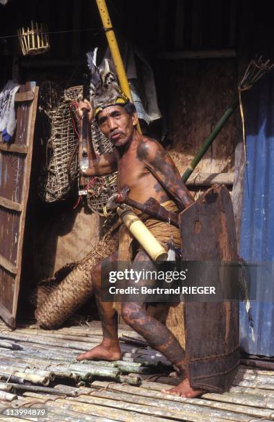 Iban Tattoos of Borneo In Malaysia In 1994.