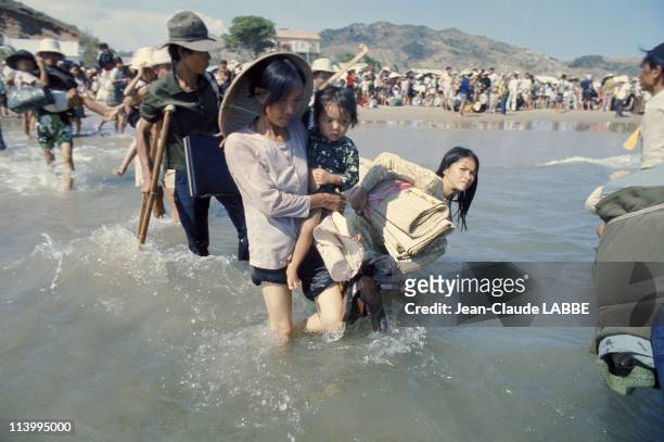 The Fall of Saigon, Vietnam in April, 1975-Exodus.
