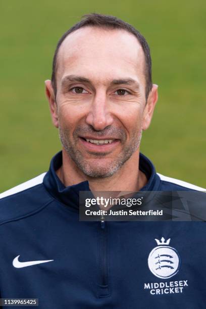 Nic Pothas of Middlesex poses for a photo during the Middesex CCC Photocall at Lords on April 02, 2019 in London, England.