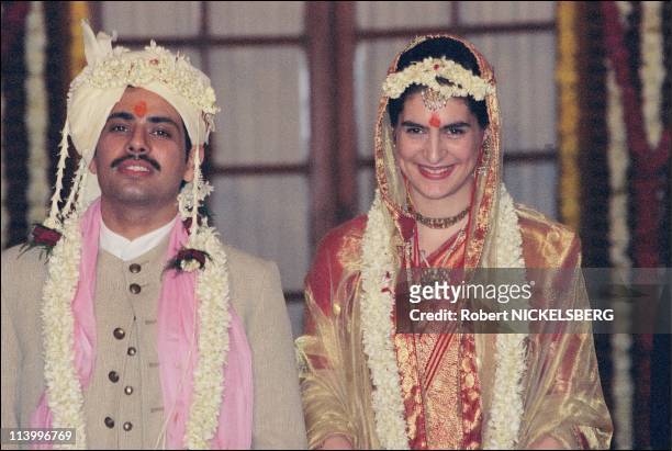 Marriage of Priyanka Gandhi In New Delhi, India On February 18, 1997.
