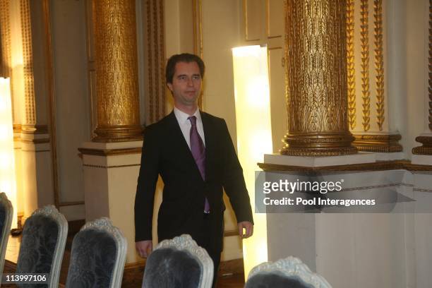 Politics attend a work session at the Elysee Palace In Paris, France On October 29, 2007-Government spokeman David Martinon attends a work session at...
