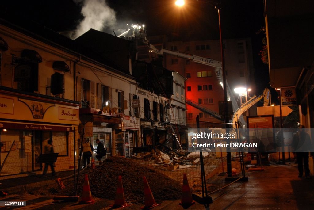 Accidental explosion In Bondy, France On October 30, 2007-