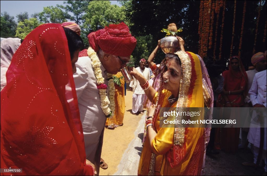 Maharana De Udaipur son's wedding In New Delhi, India In October, 1997-