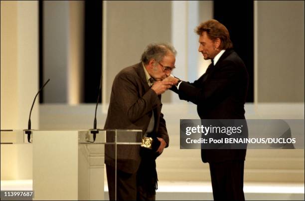 Paris: The 23Rd Nuit Des Cesars In Paris, France On February 28, 1998-Jean-Luc Godard will receive an honorary Oscar for lifetime achievement on...